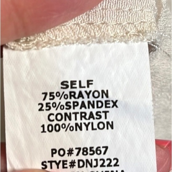 Sheer Lace Cream Swim Cover M/L - Picture 4 of 4